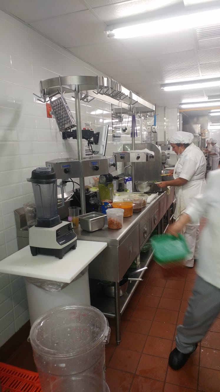 Cocina en operación · cadena de restaurantes